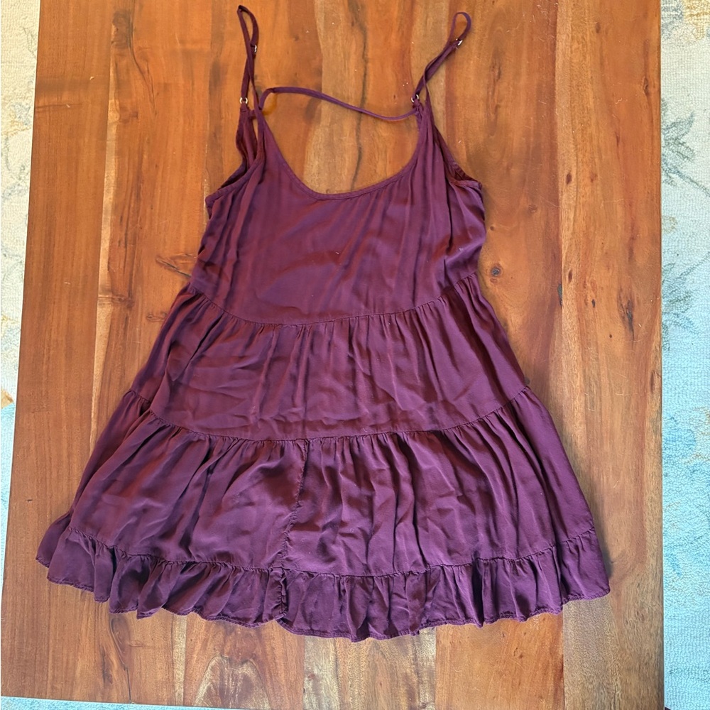 Brandy Melville Burgundy Jada Dress